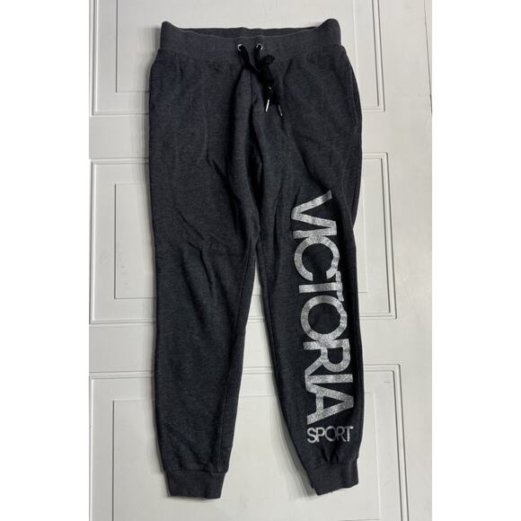 Victoria's Secret Pants - Victoria's Secret Victoria Sport Joggers Sweatpants Sparkle Glitter Logo Size XS